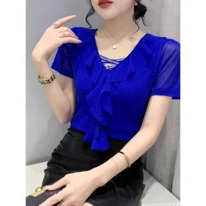 라인댄스상의 스포츠댄스 살사 줌바 연습복 댄스복상의 공연