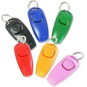 [셀러허브 스포츠레저]반려견 행동교정용 클리커 D02975 4개 강아지이름표