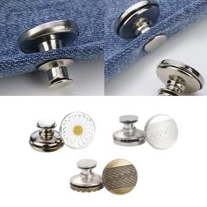 젠나나 바지 셀프수선 허리줄이기 요술단추 매직단추 밴딩바지 의류수선 바지단 밑단고정 부자재