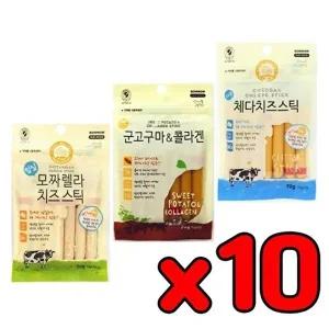 [셀러허브 스포츠레저]애견 치즈함유 소세지 간식 10개 D02370 수분섭취