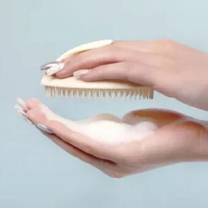마사지 아이보리 샴푸브러쉬 헤어 두피스케일링 (WFK8T8S)