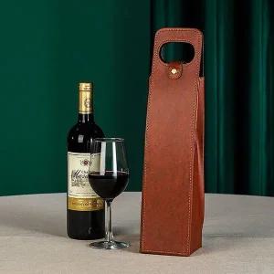 이시아르 가죽스트랩 1구 손잡 와인 캐리어 가방 (WE16855)
