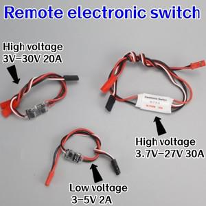 2-30A 고전류 원격 제어 전자 스위치 3-30V 공중 모델 보호 RC 드론 워터 펌프 M 신호 컨트롤러