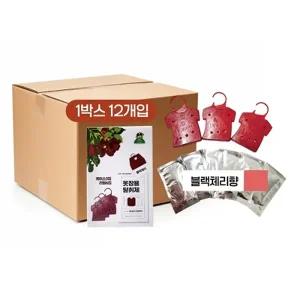 제이오마켓 옷장용 탈취제 블랙체리향 3P 한박스 12개입
