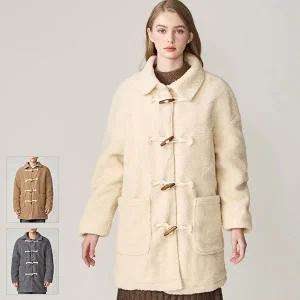 [로코엘라]포드 뽀글이 남녀공용 더플 하프코트