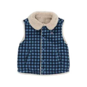 [블루독베이비](본점)NY)리버시블 체크 베스트B(45C14-225-02)