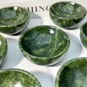 무작위 1PC  Xiuyan 돌 그릇 원시 장식 천연 크리스탈 돌 생일 선물 장면