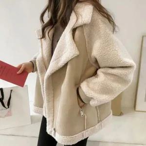 [오노마] ONM 겨울스타일 양털 캐쥬얼 여성 자켓 탕 털 카라