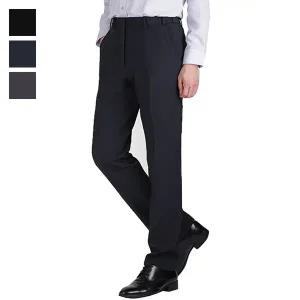 남자 겨울 스판 기모 비즈니스 바지 LV-SPK-702-네이비