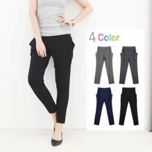 [오노마] ONM 시원한바지 밴딩팬츠 옆포켓 배기바지 밴드바지