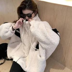 [오노마] ONM 패셔너블하며 멋스럽고 입기 양털아우터 오버핏점