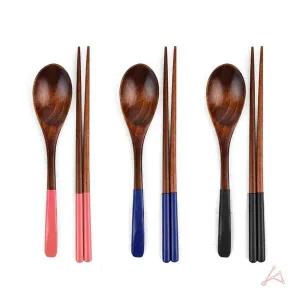 [셀러에이드]젓가락 세트 나무 원목수저 숟가락 옷칠