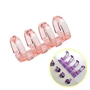 [셀러에이드]핑크 색상 문서 제본 바인더 4홀 링 스프링 용품