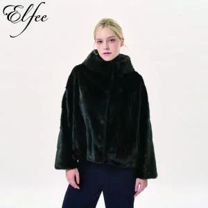 [신세계라이브쇼핑]25FW 진도 엘페 휘메일 풀스킨 밍크 후드 재킷 - 블랙(EJ15)
