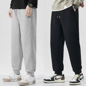 남자 융털 기모바지 일자핏 조거형 방한 트레이닝 겨울운동복