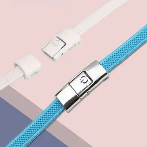 신발끈 클립 고정 버클 무매듭 운동화 실버 블랙 화이트