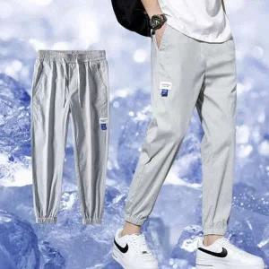 쿨 작업복 허리밴딩 긴바지 트레이닝 조거팬츠 여름용
