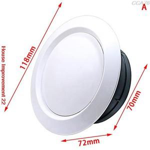 S 조절식 공기 환기 커버 둥근 덕트 천장 벽 구멍 환경 친화적 그릴   1 개