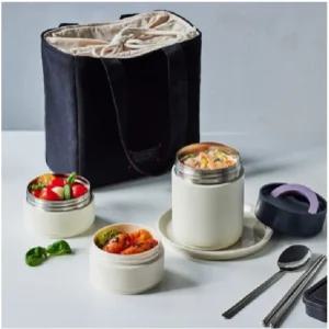 락앤락 올핏 보온도시락 1020ml 수저 가방 포함 스텐레스 밥통