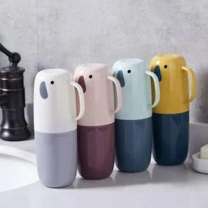 휴대용 칫솔 케이스 칫솔통 여행용 출장 캠프 양치컵 세트 세면도구 용품