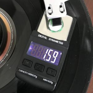 소형 디지털 턴테이블 포스 스케일 휴대용 LCD 스크린 스타일러스 게이지 블랙 컬러 백라이트 디자인