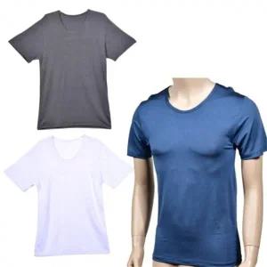 남성 인견 반팔 런닝 쿨러닝 U넥 메리야스