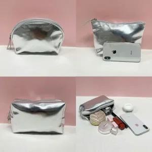 쓰리폼실버파우치 여행용 라운드 스퀘어 수납 화장품