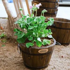 [셀러에이드]홈가든 빈티지 원목 화분 커버 인테리어 화분가리개