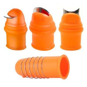 실리콘 엄지 칼  손가락 보호 야채 고속 수확 식워터 블레이드 가위 커팅 링 정원 장갑