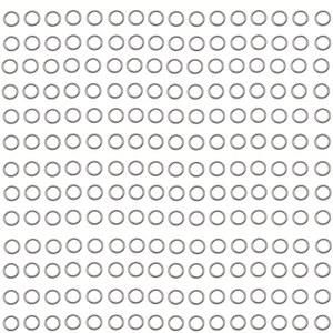 1000개 3mm 스테인리스 스틸 링 점프 목걸이용 커넥터 팔찌 귀걸이 열쇠고리 DIY 공예 (실버, 3mm)