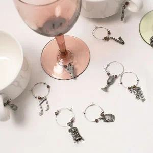 빈티지 와인참 와인 마커 마커링 와인잔 표시 6p세트