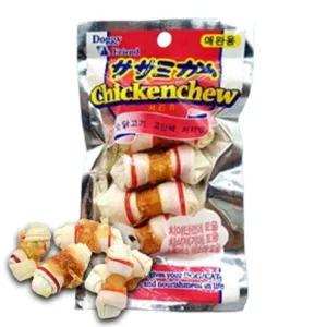 [콩심팥심]강아지 고기말이 치킨츄 5개입 1P 껌간식 영양 스낵
