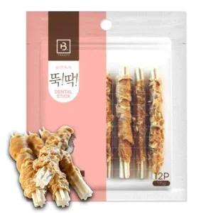 [콩심팥심]강아지 고기말이 껌간식 치킨 12개입 1P 덴탈 스틱