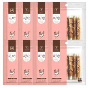 [콩심팥심]강아지 고기말이 껌간식 치킨 12개입 8P 덴탈 스틱