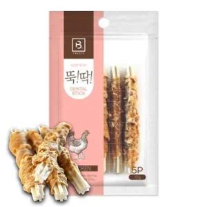 [콩심팥심]강아지 고기말이 껌간식 치킨 5개입 1P 덴탈 스틱