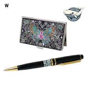 디자인 고급 필기구 두개 블랙금장 볼펜과