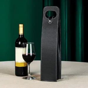 [셀러에이드]와인가방 와인 선물 파우치 포장 인조 가죽