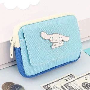 [콩심팥심]산리오 깔끔한 카드 동전 파우치 1P 캐릭터 동전지갑 컴팩트한지갑