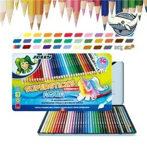 다채로운 수채 색연필 36색 아트 작업 미술