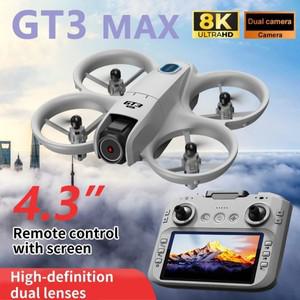 2025 GT3 MAX 8K HD 드론 스크린 컨트롤 전문가용 항공 장애물 회피 원격 제어 브러시리스 쿼드콥터 미니