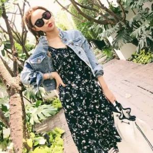 민소매 나시 여름 쉬폰 원피스 여성 플라워