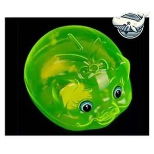 특대 귀여운 돼지 저금통 가족 저축 그린색