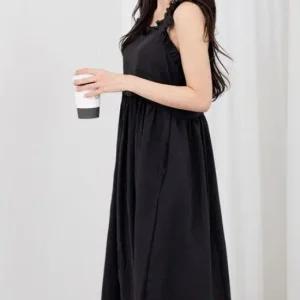 원피스 치마 DJJ2558 주름 어깨프릴