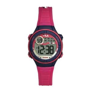 휠라 38-205-004 여성 어린이 실리콘 밴드 전자 손목 시계