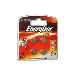 (에너자이저) 무 수은 건전지 A76 4개x1팩 동전건전지