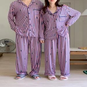 디즈니정품 미키마우스 잠옷세트 가을 카라 긴팔 긴바지 남여공용 커플 여행 free XL