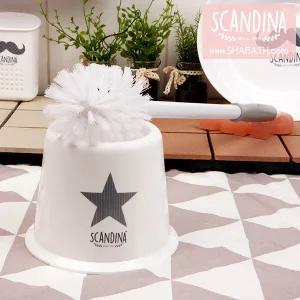 스칸디나 프리미엄 변기솔 셋트 스타 / 화장실 청소용품 샤바스 국산