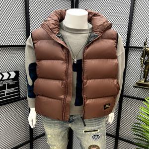 셀1_남성 패딩조끼 경량 블랙골드 구스다운 베스트 아우터 도톰 겨울 후드 시즌 다운