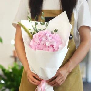 마이플랜트 생화 수국 한송이 꽃다발 (포장) 미포장 꽃선물 꽃 포장 경매 꽃배달 정기구독