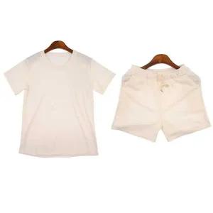 여자 편한 웨어 라운드넥 골지 반팔 4부